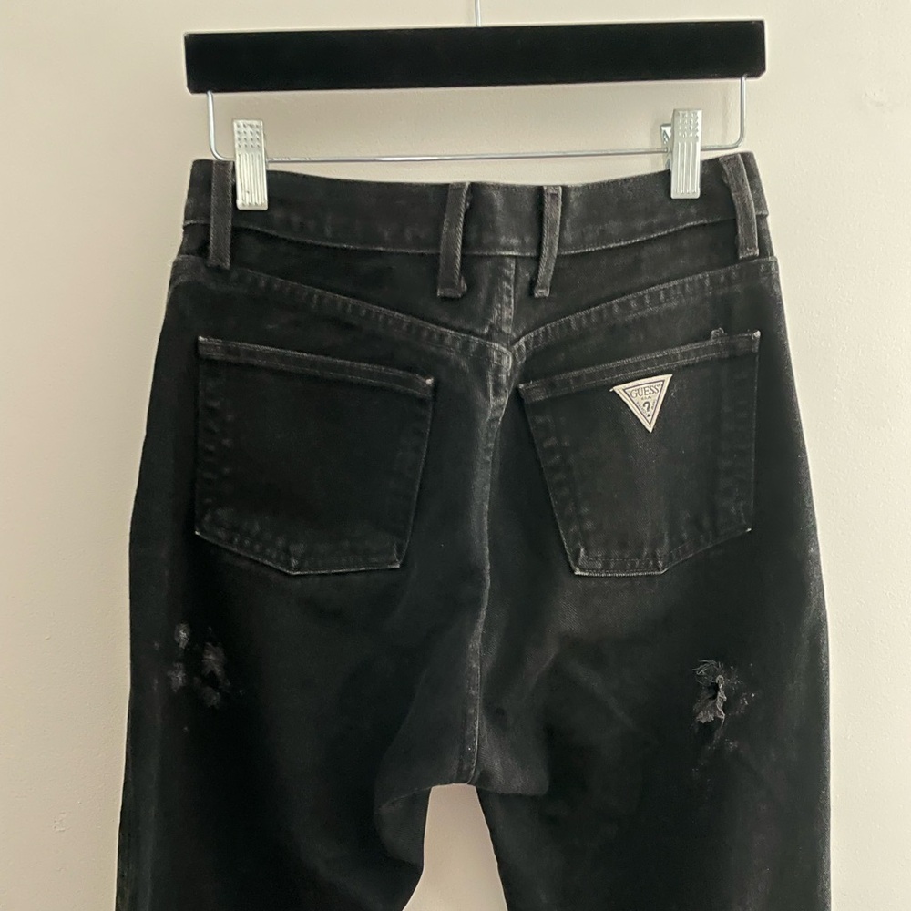 Vintage Ripped Baggy Black Jeans